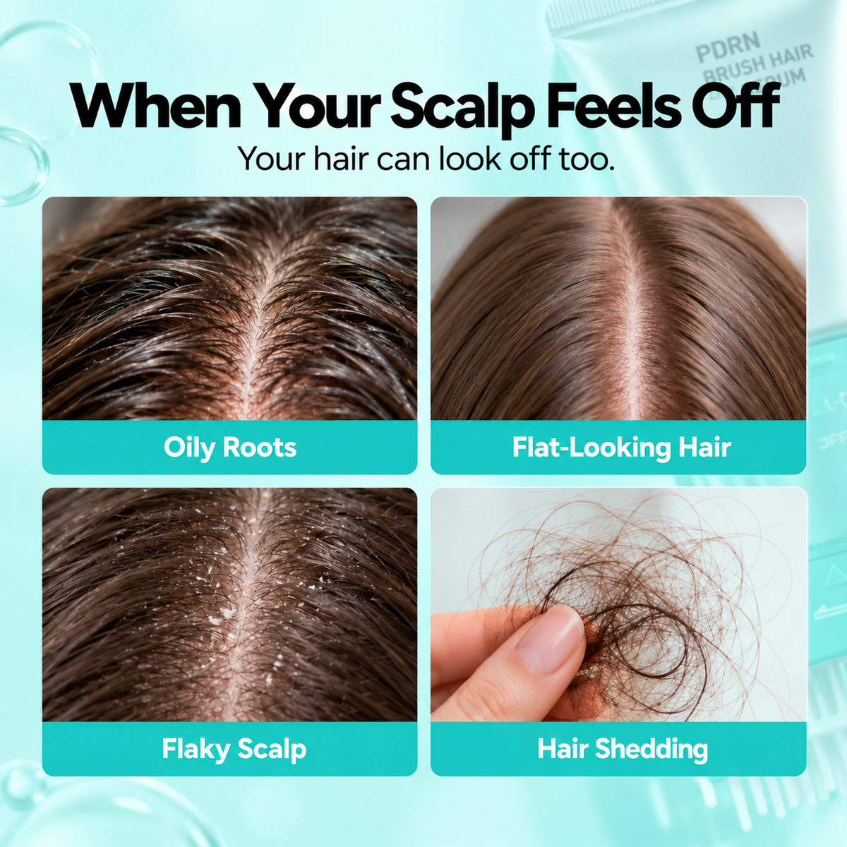 🔥 BUY 1, GET 1 FREE! 🎁 PDRN Scalp Renewal Brush Serum ✨