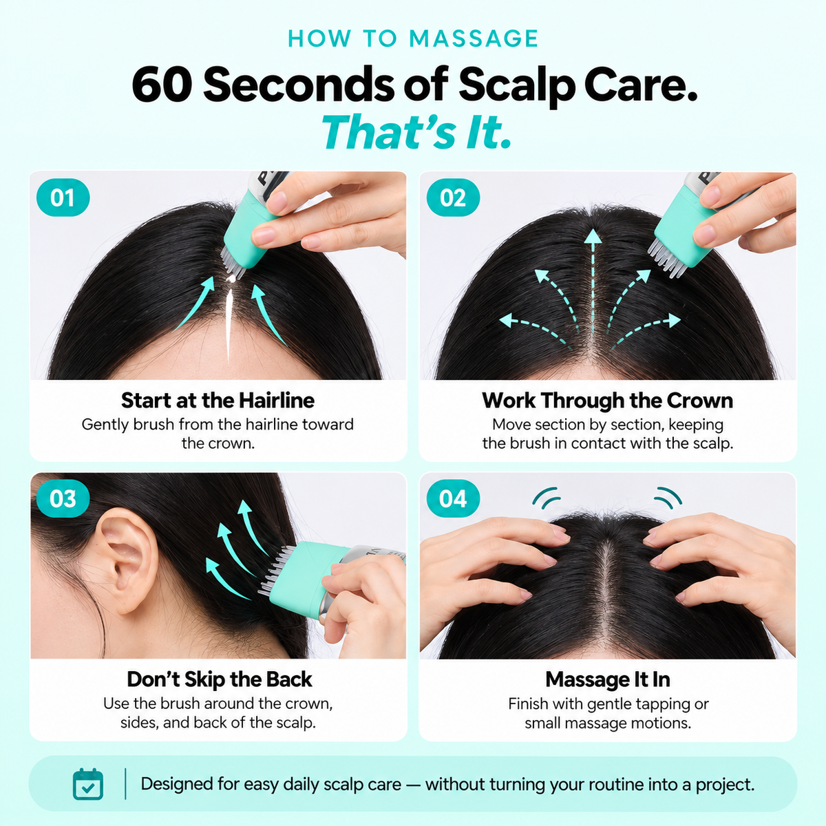 🔥 BUY 1, GET 1 FREE! 🎁 PDRN Scalp Renewal Brush Serum ✨