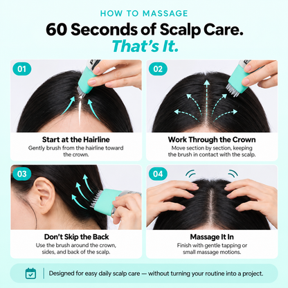 🔥 BUY 1, GET 1 FREE! 🎁 PDRN Scalp Renewal Brush Serum ✨