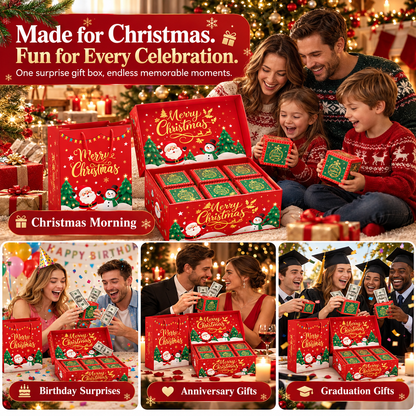 2026 NEW Packaging 🎁 Christmas Pop-Up Surprise Gift Box | 6 Bouncing Boxes