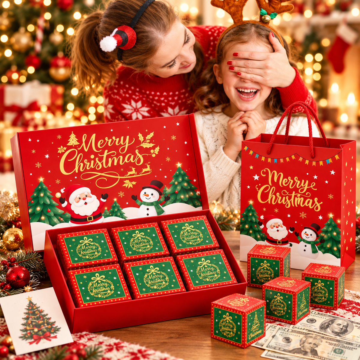 2026 NEW Packaging 🎁 Christmas Pop-Up Surprise Gift Box | 6 Bouncing Boxes