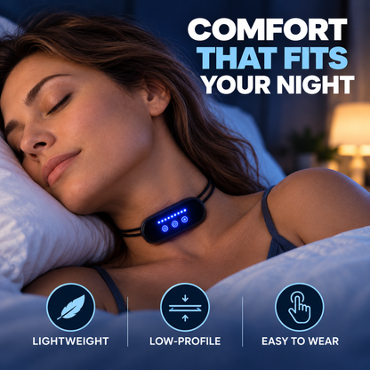 🌙 Smart Anti-Snoring Neck Device – A Quieter Night Starts Here
