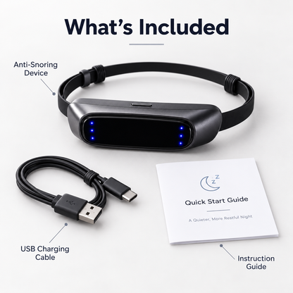 🌙 Smart Anti-Snoring Neck Device – A Quieter Night Starts Here