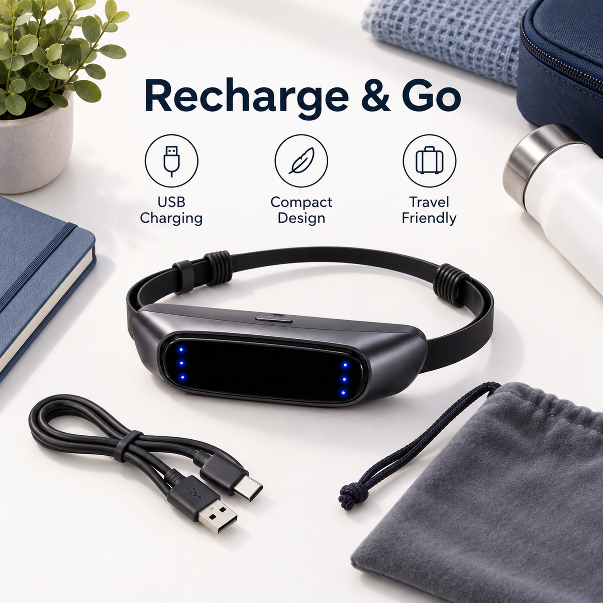 🌙 Smart Anti-Snoring Neck Device – A Quieter Night Starts Here