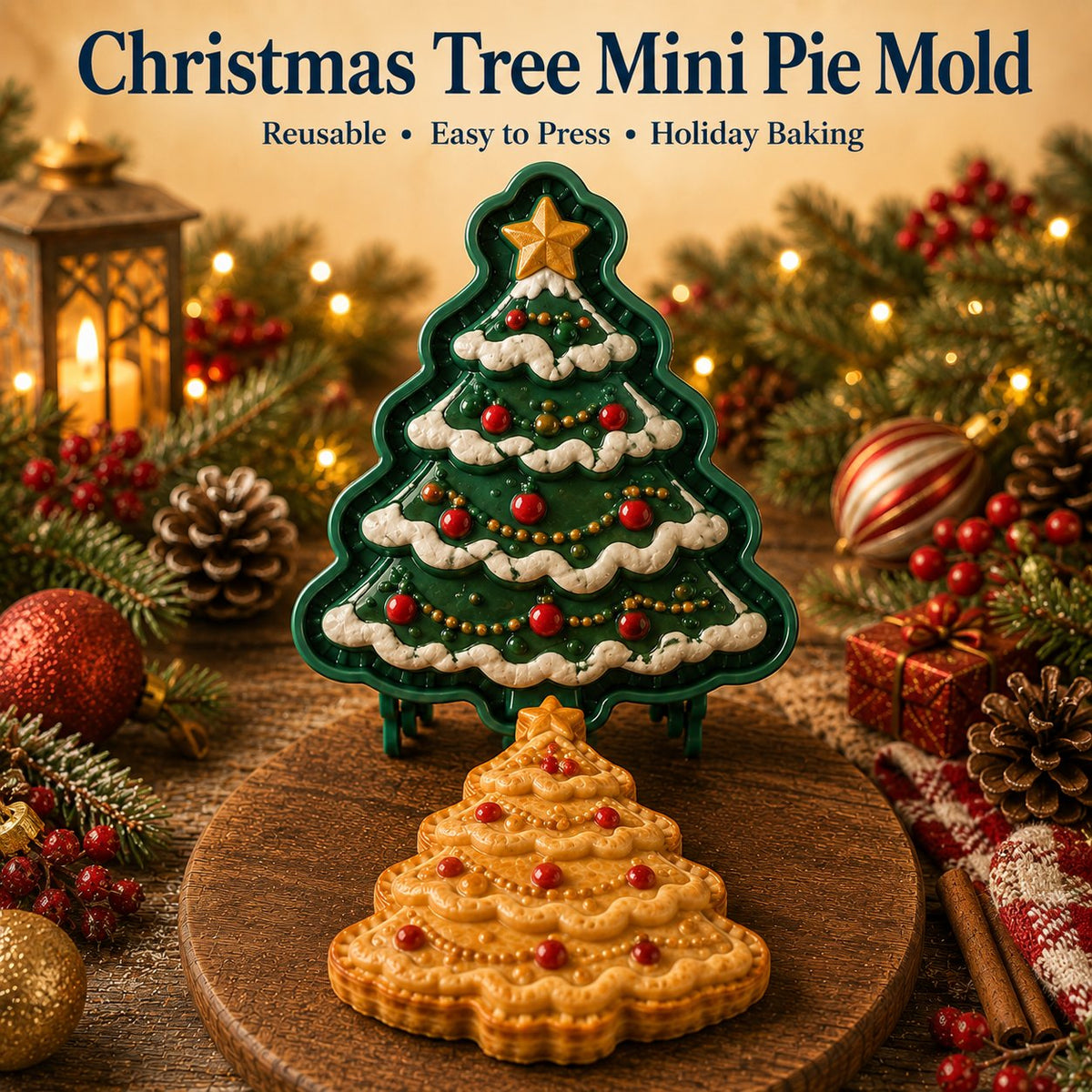 🎅Christmas Sale 90% OFF🍪Design Christmas Mini Pie Mold